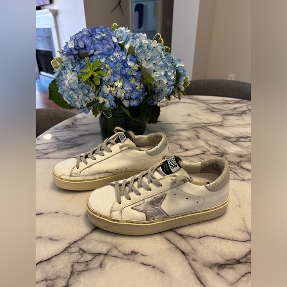 Golden Goose White Hi Star Platform Sneaker - Picture 4 of 5